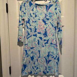 Lilly Pulitzer blue and pink dress